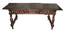 Spanish Carved Library Table