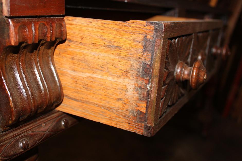 Spanish Carved Library Table