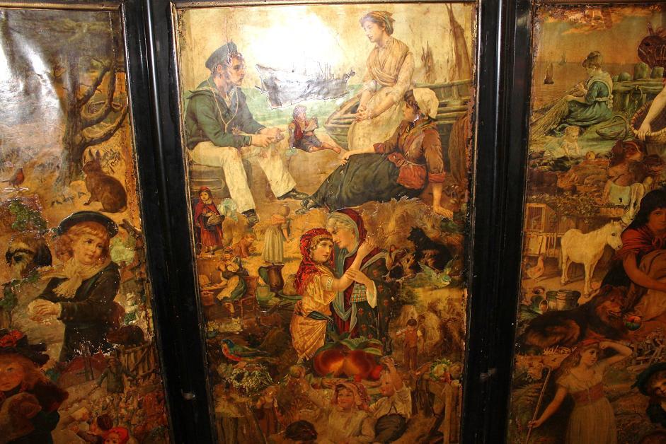 Continental Decoupage Screen