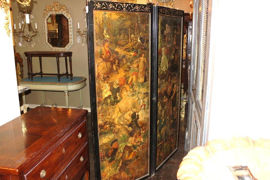 Continental Decoupage Screen