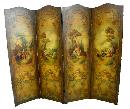 Antique French Painted Screen
