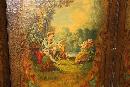 Antique French Painted Screen