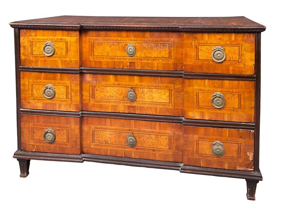 South German Penwork Commode