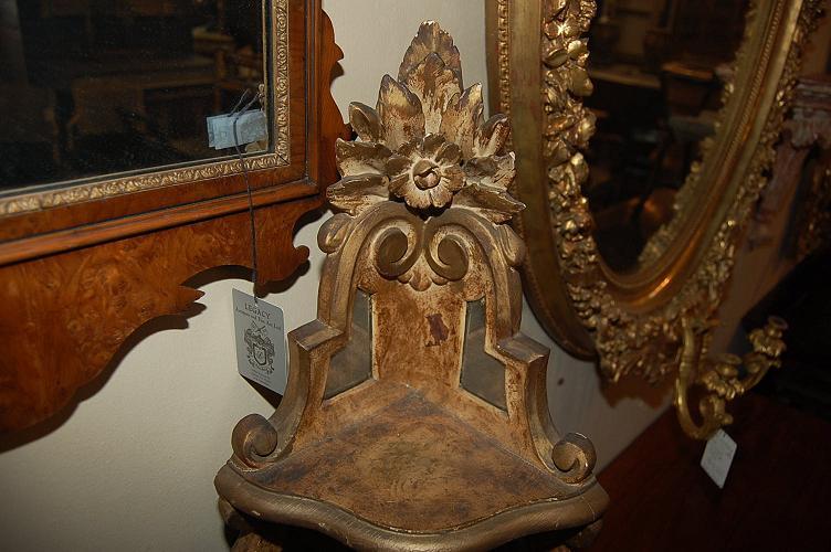Italian Gilded Corner Console