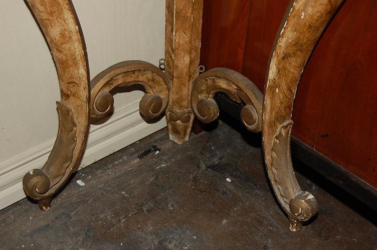 Italian Gilded Corner Console