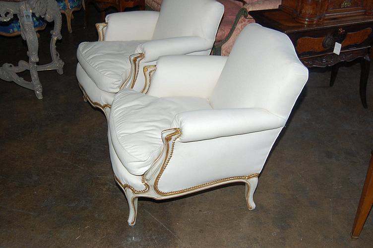 Pair Jansen Style Bergeres