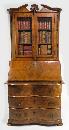18th Century German Burl Walnut Secretary
