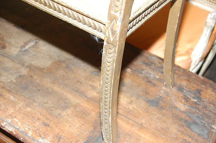 Neo-Classical Carved Window Bench