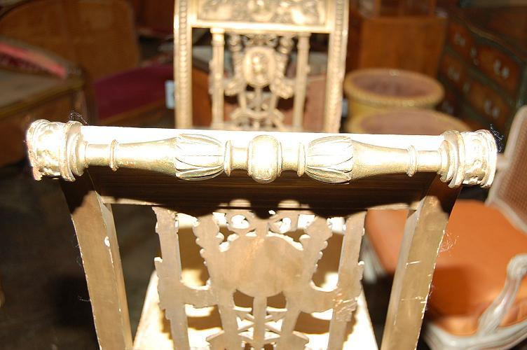 Neo-Classical Carved Window Bench