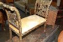 Neo-Classical Carved Window Bench