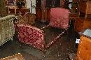 Country French Walnut Sleigh Bed