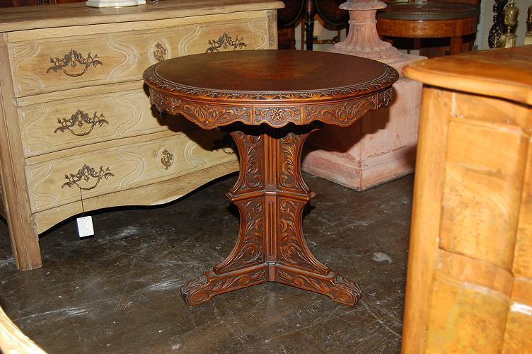 French Carved Side Table