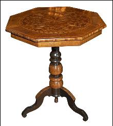 Northern Italian Inlaid Side Table