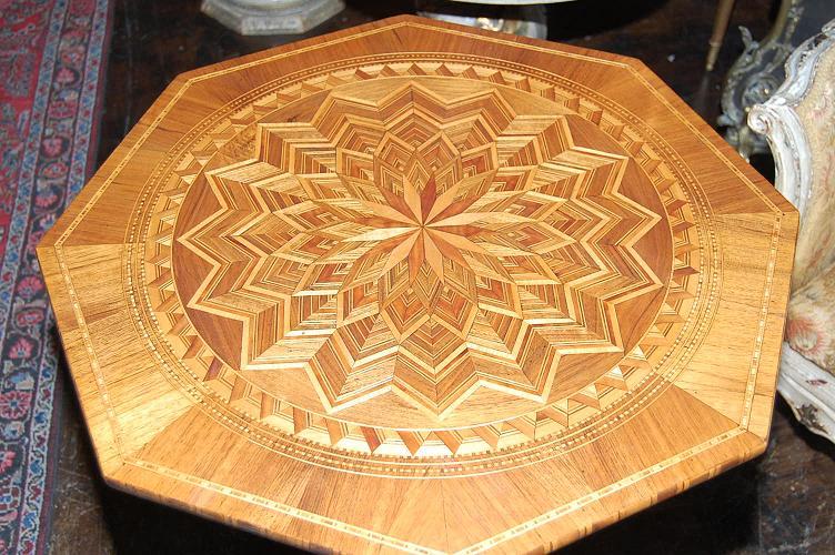 Northern Italian Inlaid Side Table