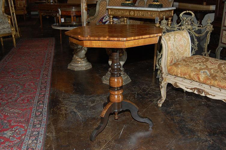 Northern Italian Inlaid Side Table