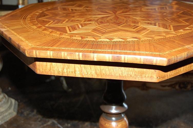 Northern Italian Inlaid Side Table