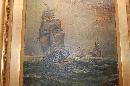 Petite Ship Scene Painting