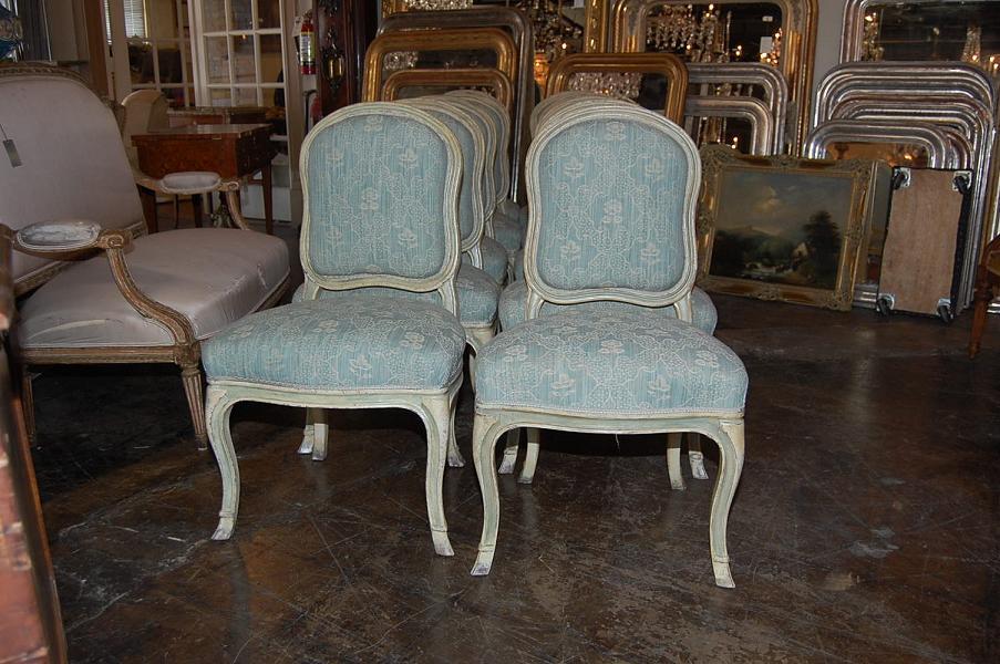 Set of 10 Italian Dining Chairs