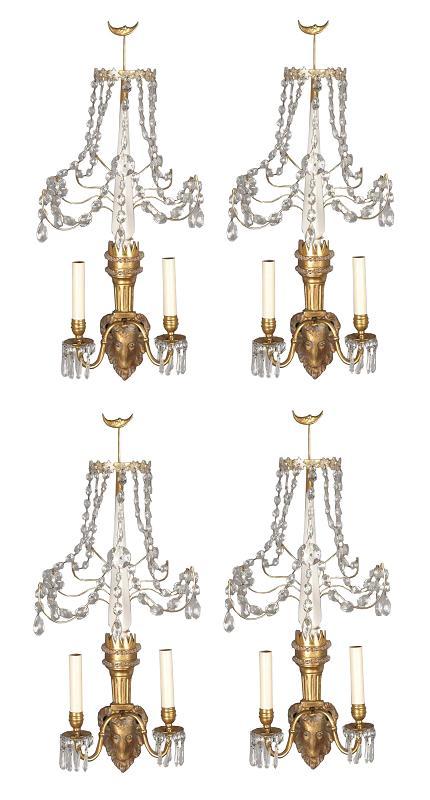 Set of 4 Neo-Classical Sconces