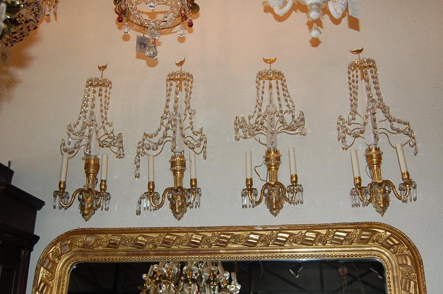 Set of 4 Neo-Classical Sconces