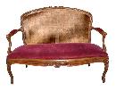 French Caned Settee