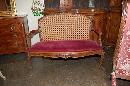 French Caned Settee