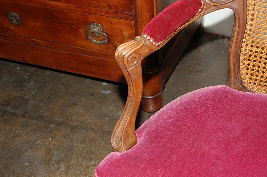 French Caned Settee