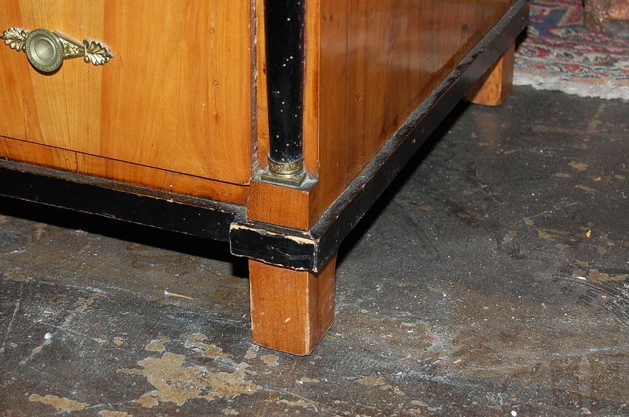 Ebonized Birch & Cherry Biedermeier Commode