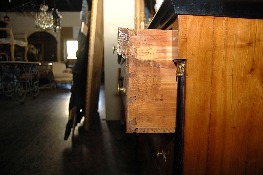 Ebonized Birch & Cherry Biedermeier Commode