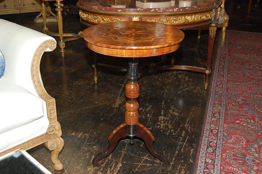 Italian Inlaid Side Table