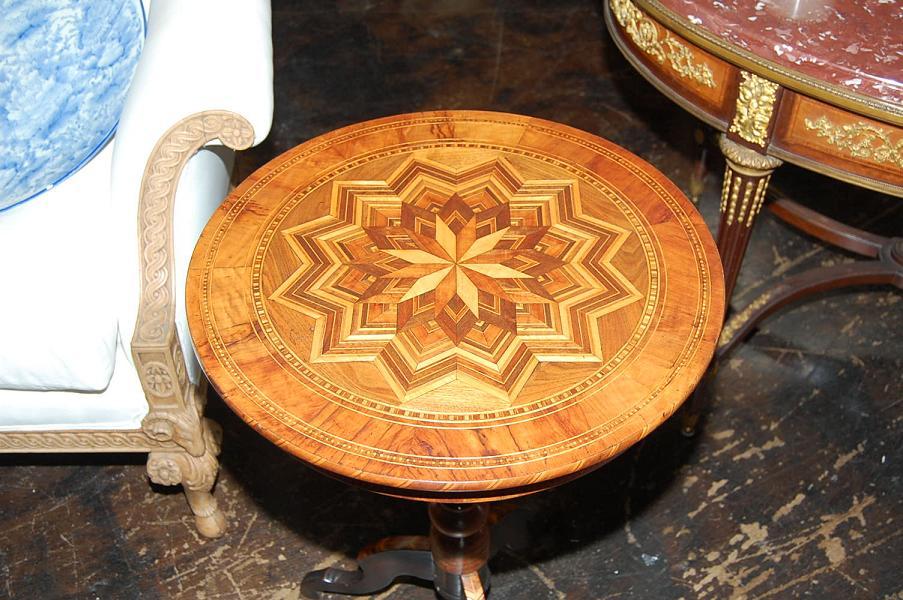 Italian Inlaid Side Table