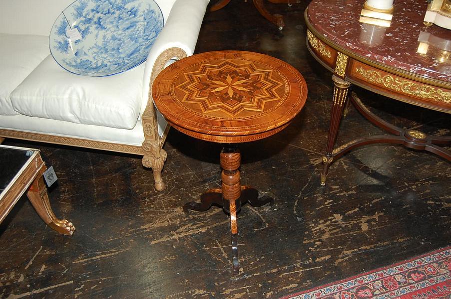 Italian Inlaid Side Table