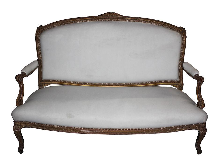 French Giltwood Settee