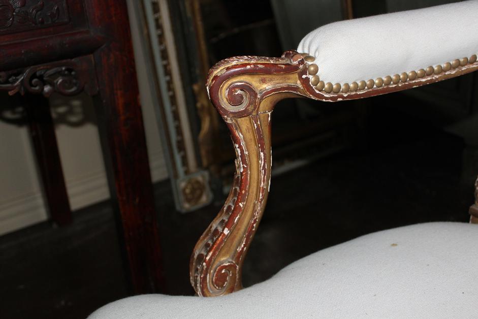 French Giltwood Settee