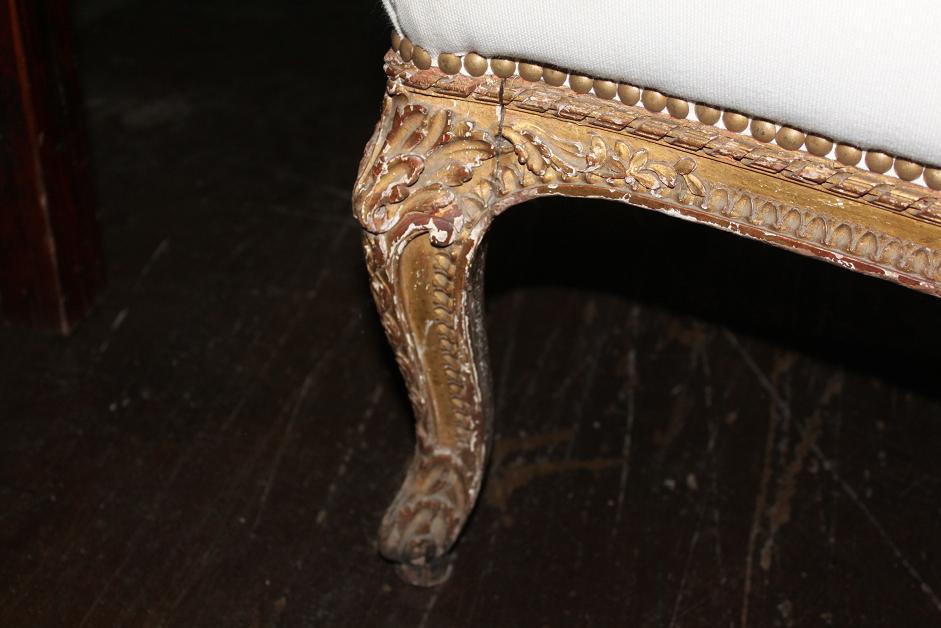 French Giltwood Settee
