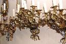 Pair Floral Gilt Brass Sconce