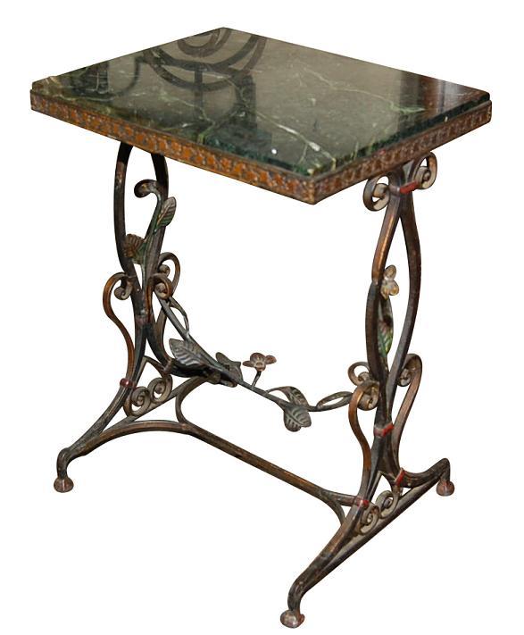 Art Nouveau Iron Side Table