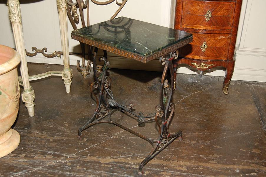 Art Nouveau Iron Side Table