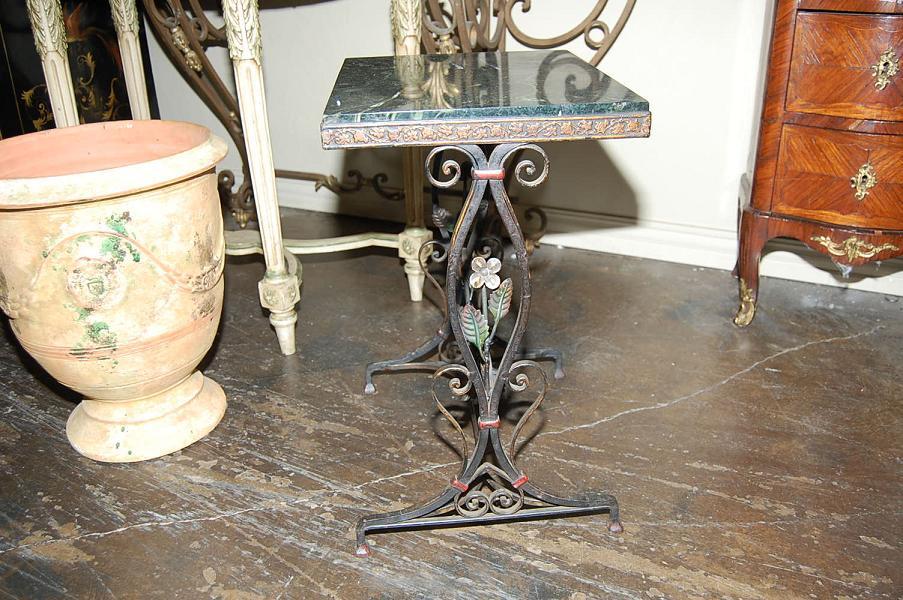 Art Nouveau Iron Side Table