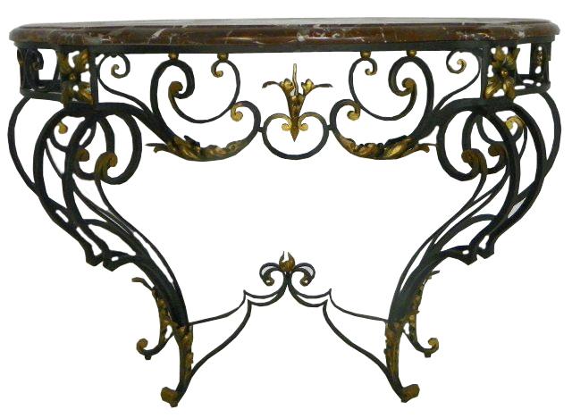 French Iron Console