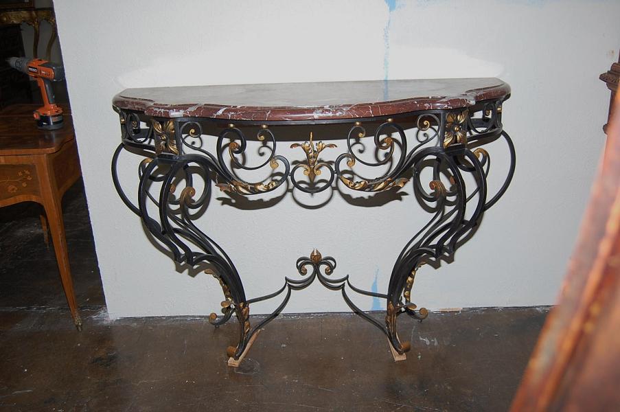 French Iron Console