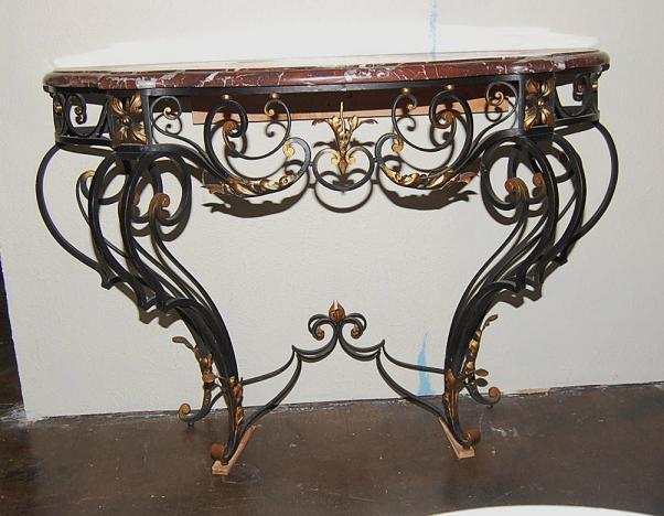 French Iron Console