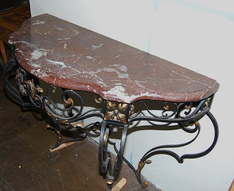 French Iron Console