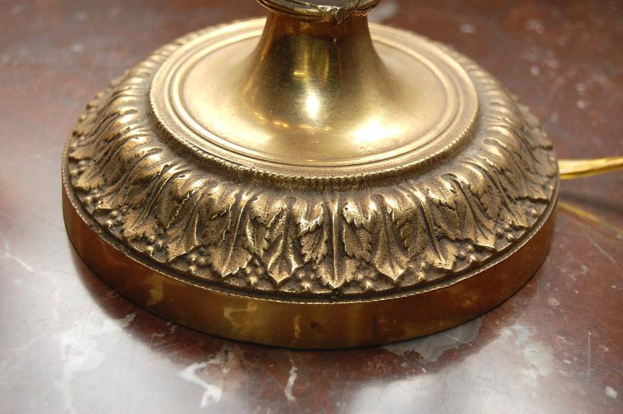 Pair French Bronze Lamps