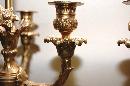 Pair French Bronze Lamps