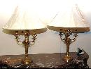 Pair French Bronze Lamps