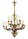 Large French Bronze Chandelier