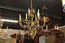 Large French Bronze Chandelier