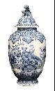 Blue Delft Covered Urn