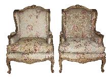 Pair French Bergeres